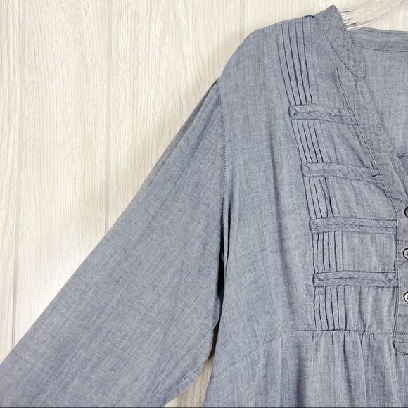 Torrid 2 Chambray Blouse - Picture 5 of 7
